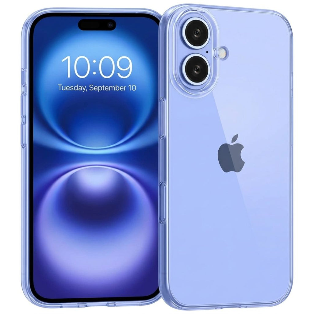 iPhone 16 Transparent Back Cover - Anti-Yellowing Ultra-Slim Protective Shell