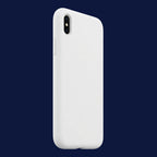 Premium Apple iPhone XS Silicone Case - Soft-Touch Liquid Silicone Cover - White