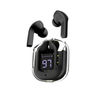 Air31 Transparent Wireless Earbuds - Bluetooth 5.3 with LED Digital Battery Display & Hi-Fi Deep Bass