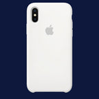 Premium Apple iPhone XS Silicone Case - Soft-Touch Liquid Silicone Cover - White
