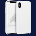 Premium Apple iPhone XS Silicone Case - Soft-Touch Liquid Silicone Cover - White