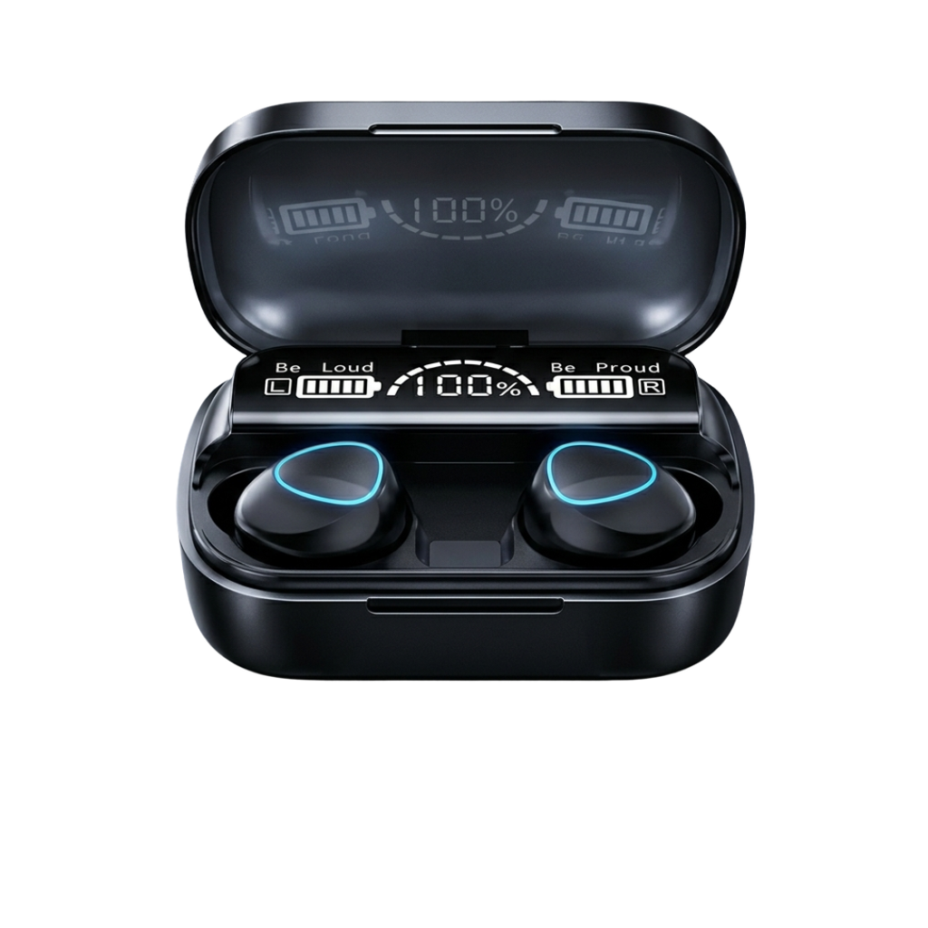 M10 TWS Wireless Earbuds: Bluetooth 5.3, 3500mAh Power Bank Case & Smart LED Display with Hi-Fi Deep Bass Sound